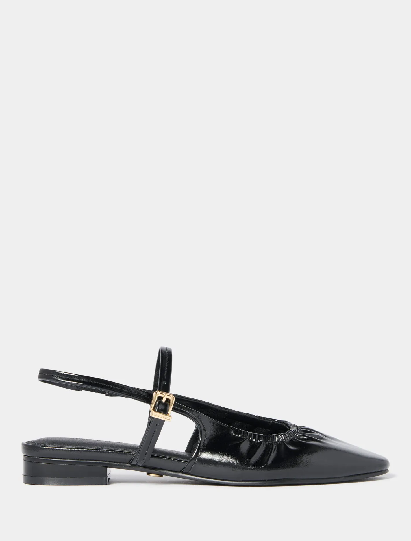 Harper Scrunch Detail Mary Jane Flat Pump