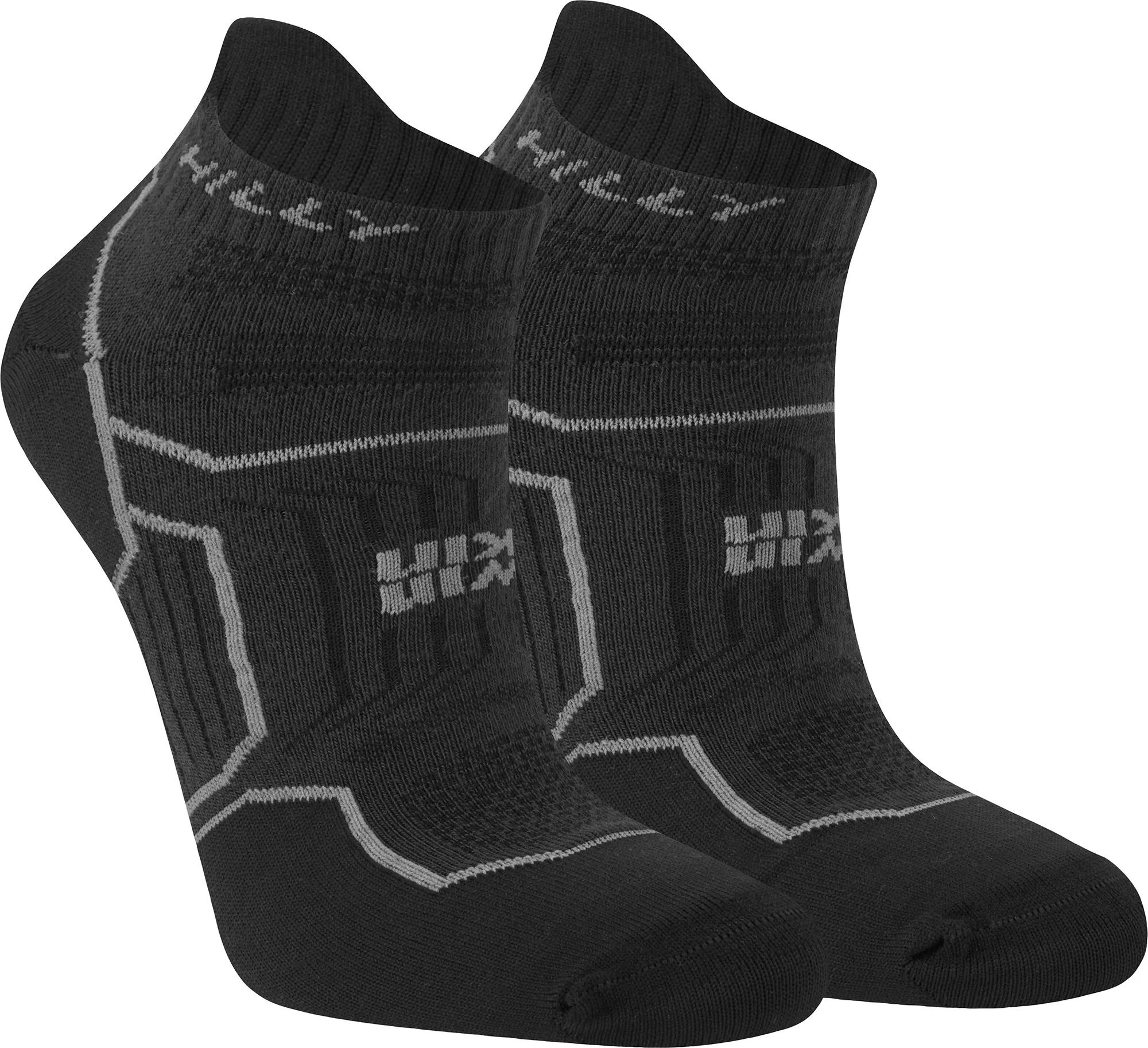 Hilly Twin Skin Socklet Running Socks - Black