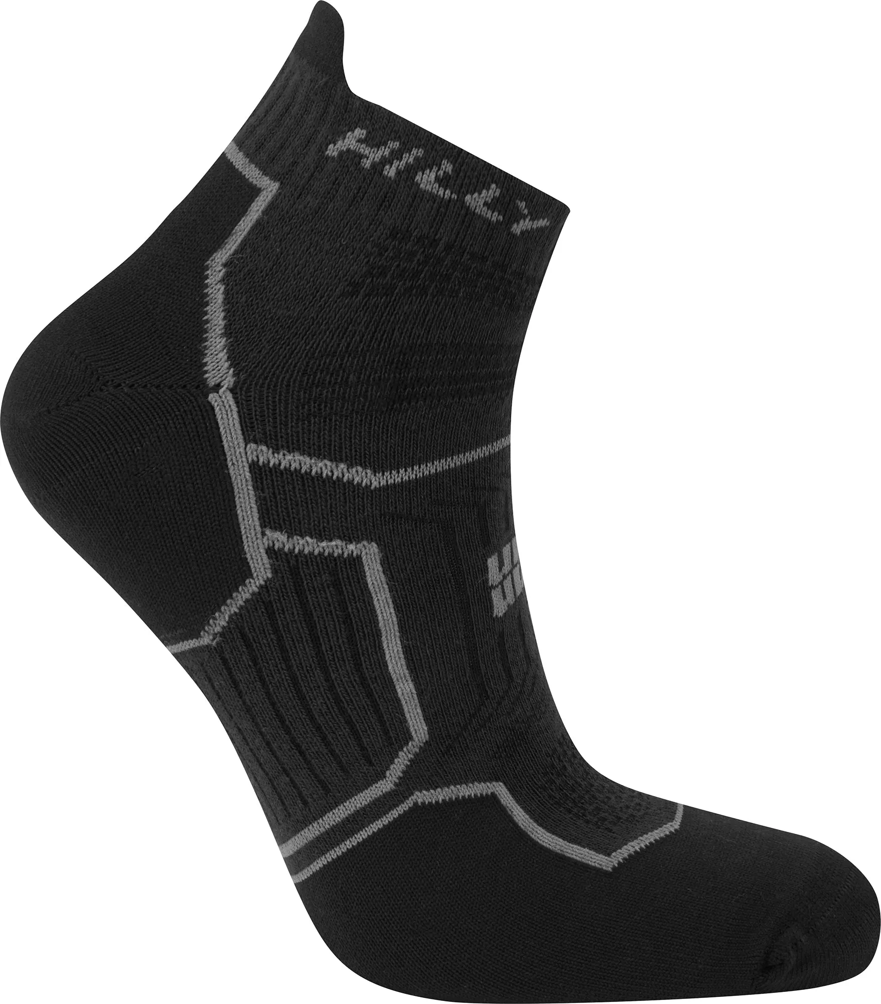 Hilly Twin Skin Socklet Running Socks - Black