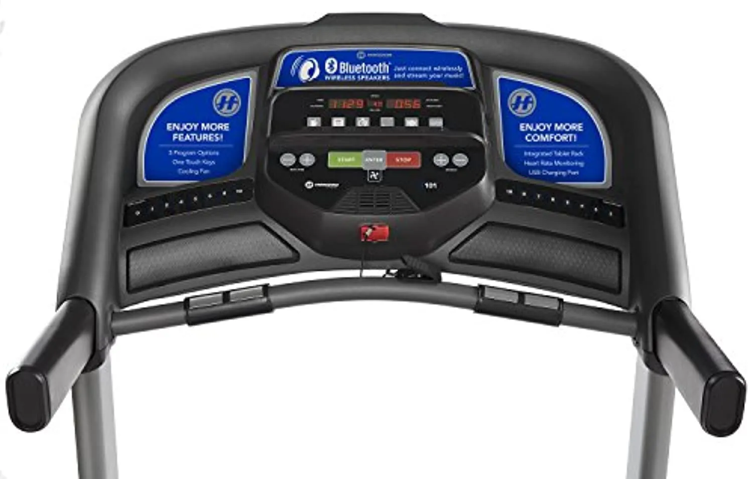 Horizon Fitness T101 Foldable Treadmill for Running and Walking with Bluetooth Connectivity, Incline, 300  lbs Weight Capacity, Running Machine for Home Exercise
