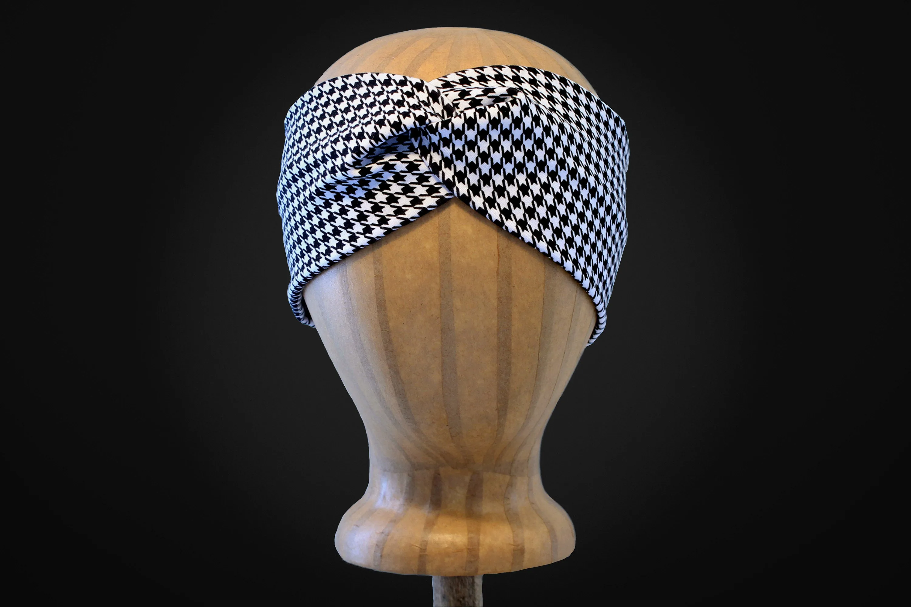 Houndstooth Black & White Headband