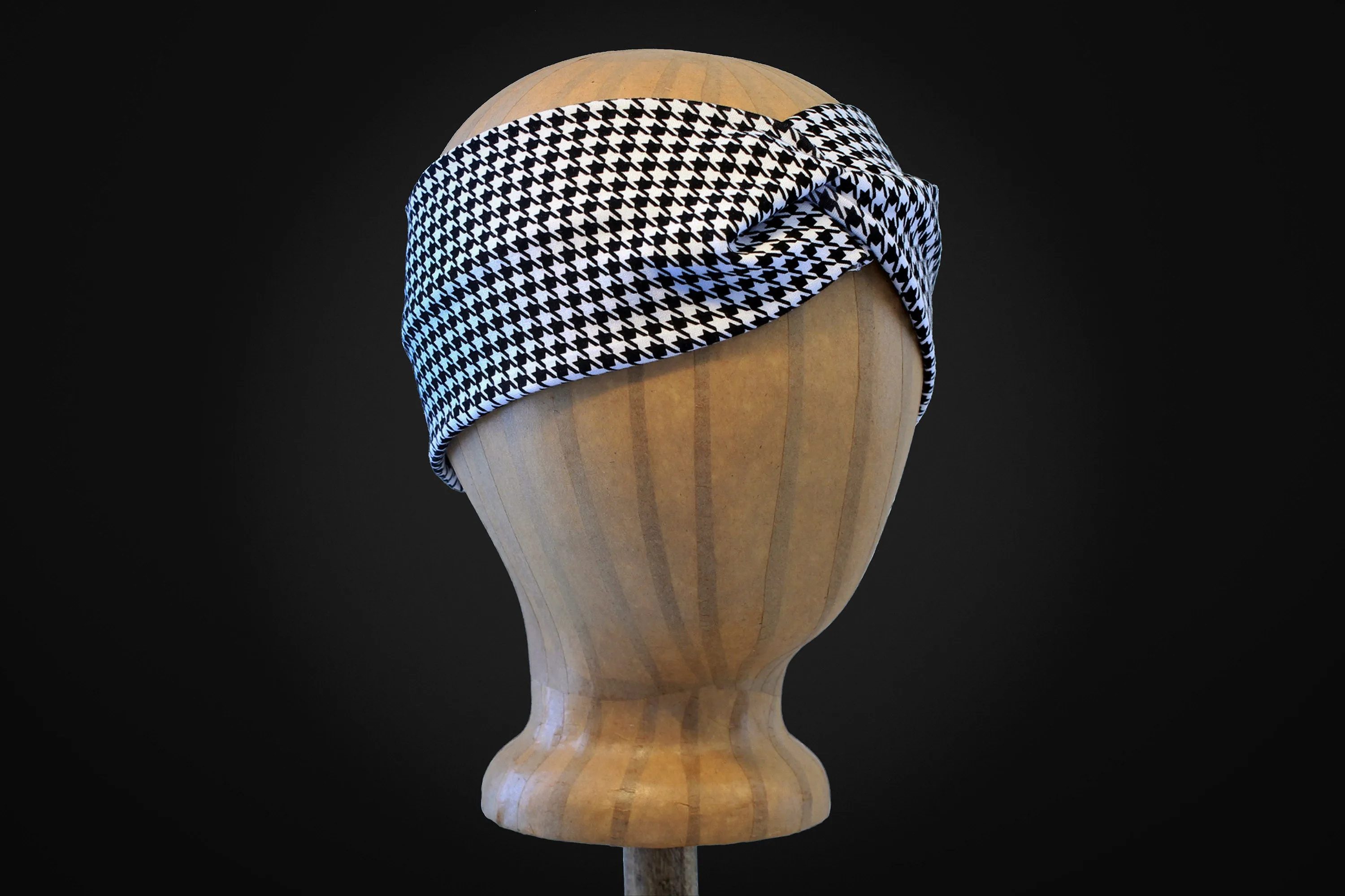 Houndstooth Black & White Headband