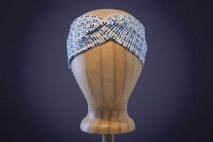 Houndstooth Mix White Headband