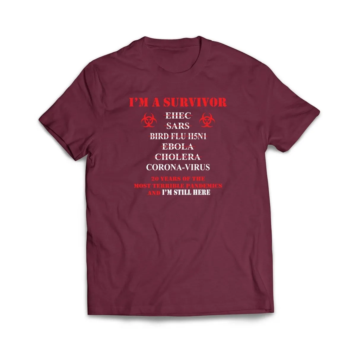I'm a Survivor Virus List T-Shirt