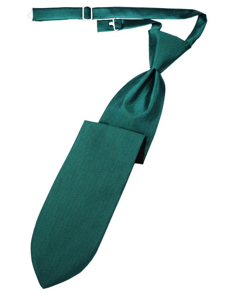 Jade Herringbone Necktie
