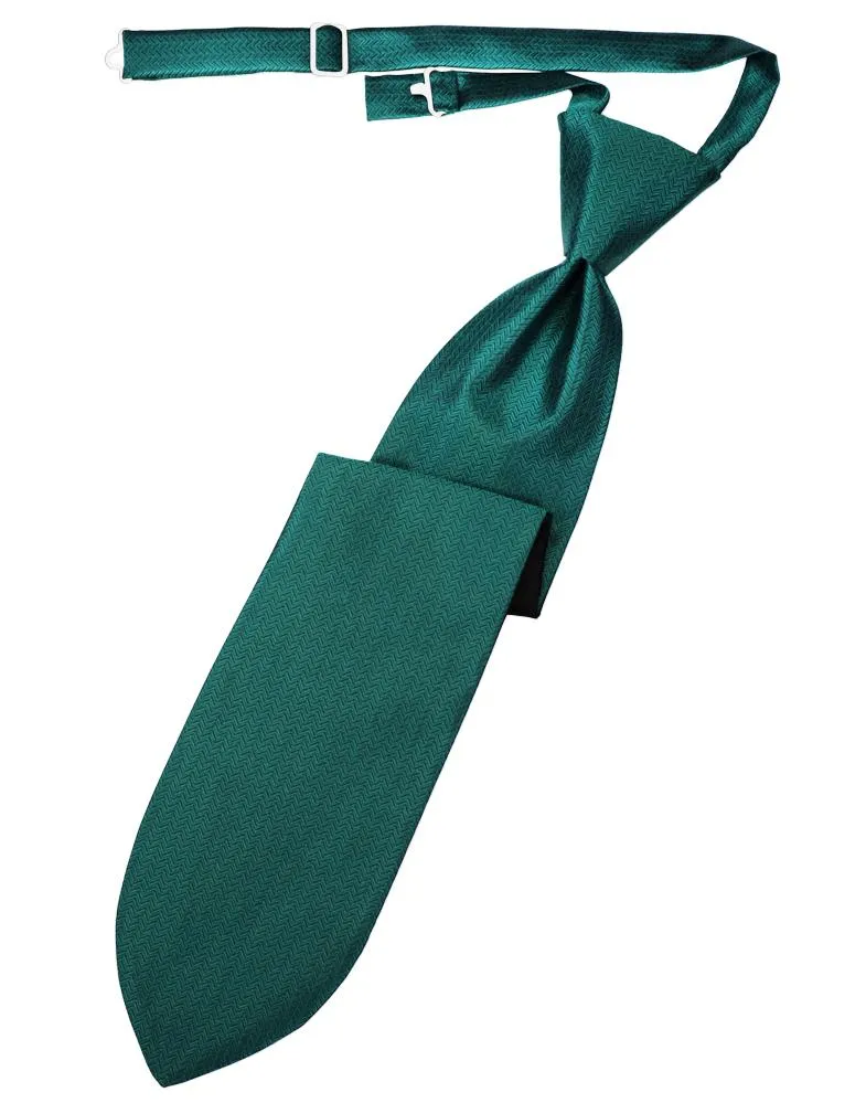 Jade Herringbone Necktie