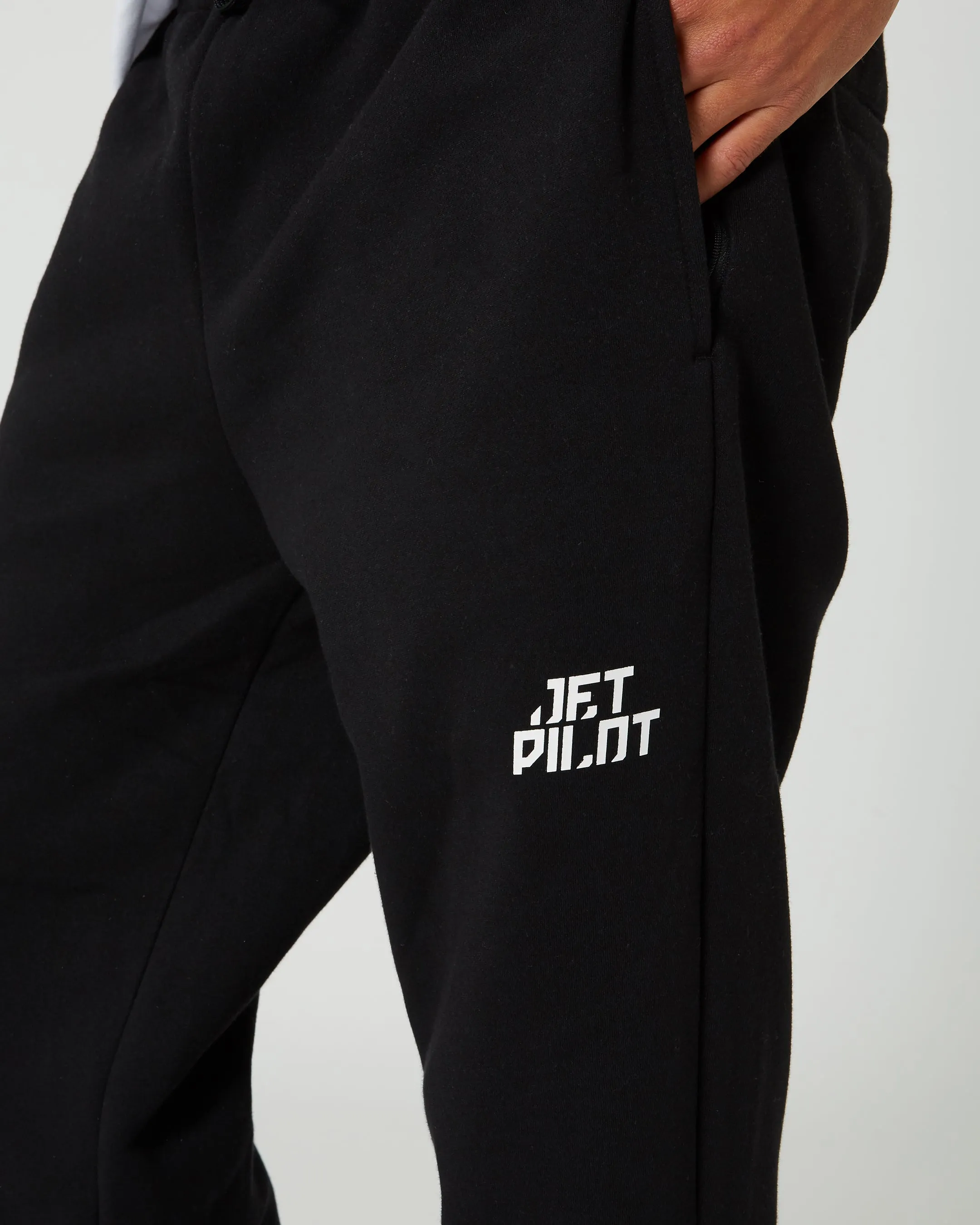 Jetpilot Straight Mens Trackpant - Black