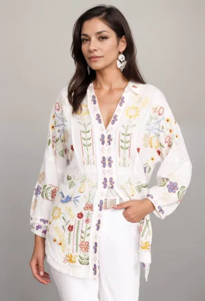 Johnny Was Biya Felicity Tunic with Rounded Hem B24324 Boho Chic