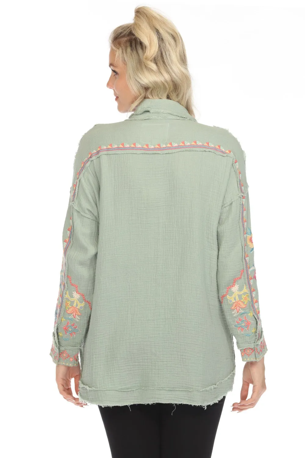Johnny Was Biya Toyah Button-Down Blouse B13124 Boho Chic