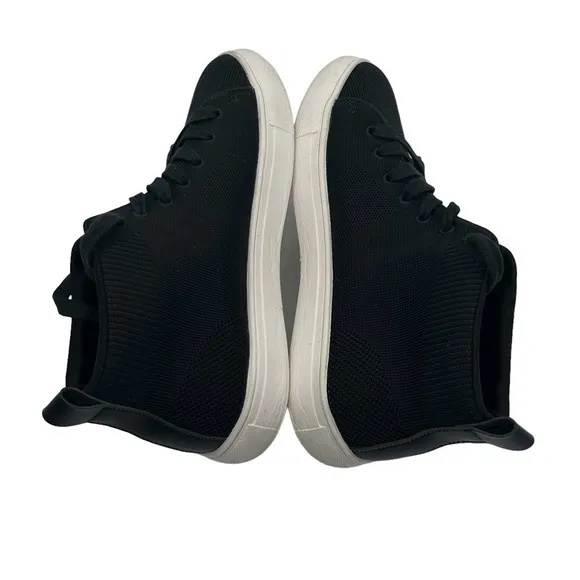 Kenneth Cole REACTION Black Lace Up Mid Top Sneakers Size 7 Men's