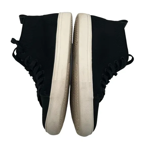 Kenneth Cole REACTION Black Lace Up Mid Top Sneakers Size 7 Men's