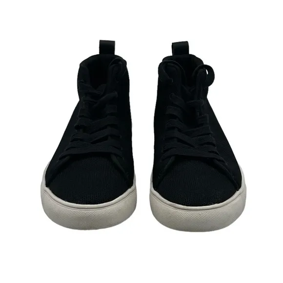 Kenneth Cole REACTION Black Lace Up Mid Top Sneakers Size 7 Men's
