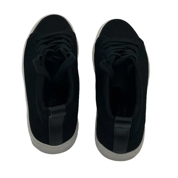 Kenneth Cole REACTION Black Lace Up Mid Top Sneakers Size 7 Men's