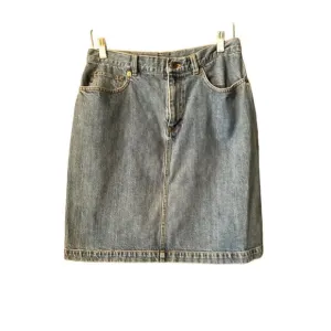 Lauren Jeans Co, Ralph Lauren  10 100% cotton Classic denim skirt preppy