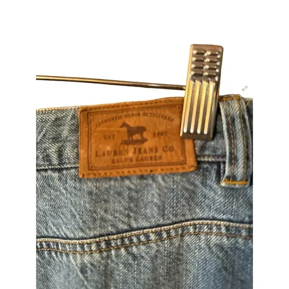 Lauren Jeans Co, Ralph Lauren  10 100% cotton Classic denim skirt preppy