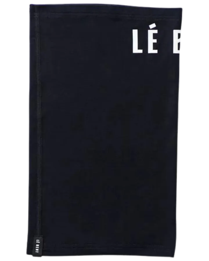 Le Bent Logo Lightweight Neck Gaiter - Black/White
