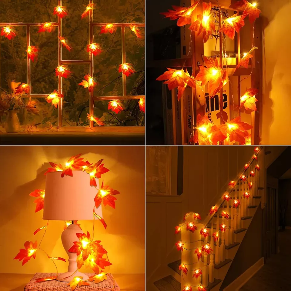 LED Lights Maple Leaves 3M/6M