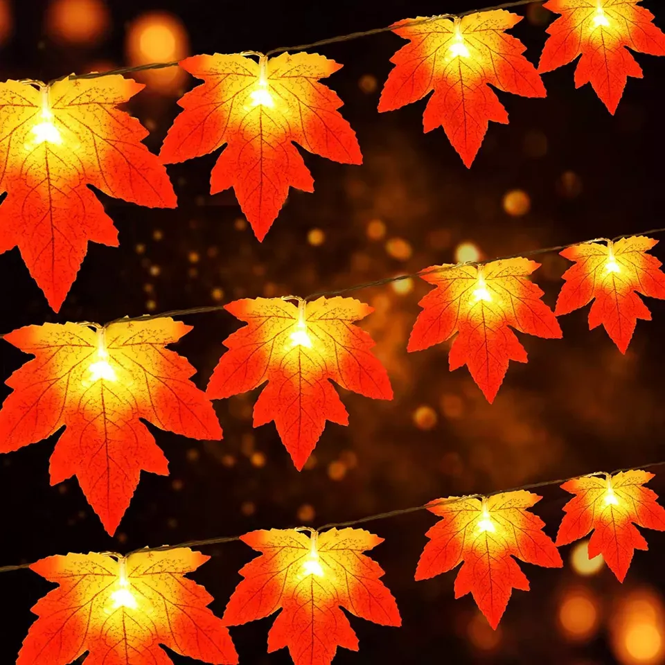 LED Lights Maple Leaves 3M/6M