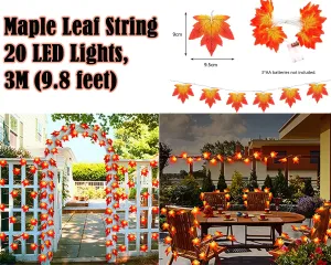 LED Lights Maple Leaves 3M/6M