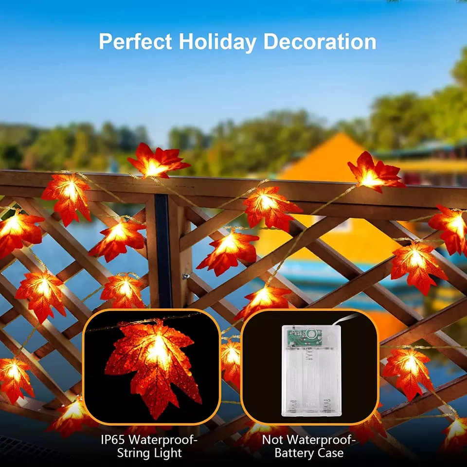 LED Lights Maple Leaves 3M/6M