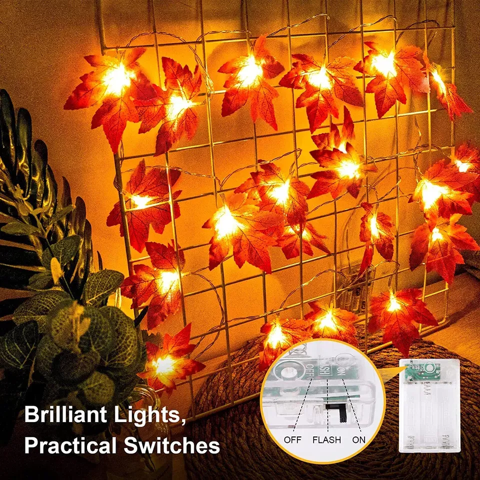 LED Lights Maple Leaves 3M/6M