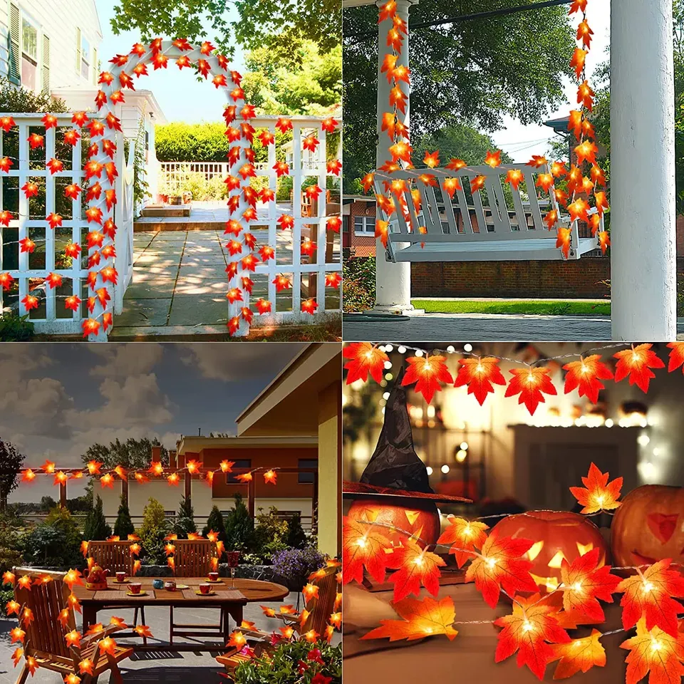 LED Lights Maple Leaves 3M/6M