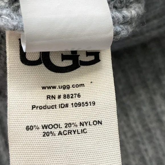 Like New Gray UGG Raelynn Soft Cable Knit Sweater
