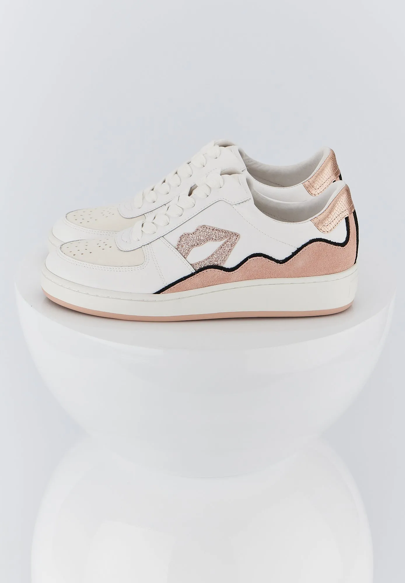 Loulou-Blanc Rose Gold Suede