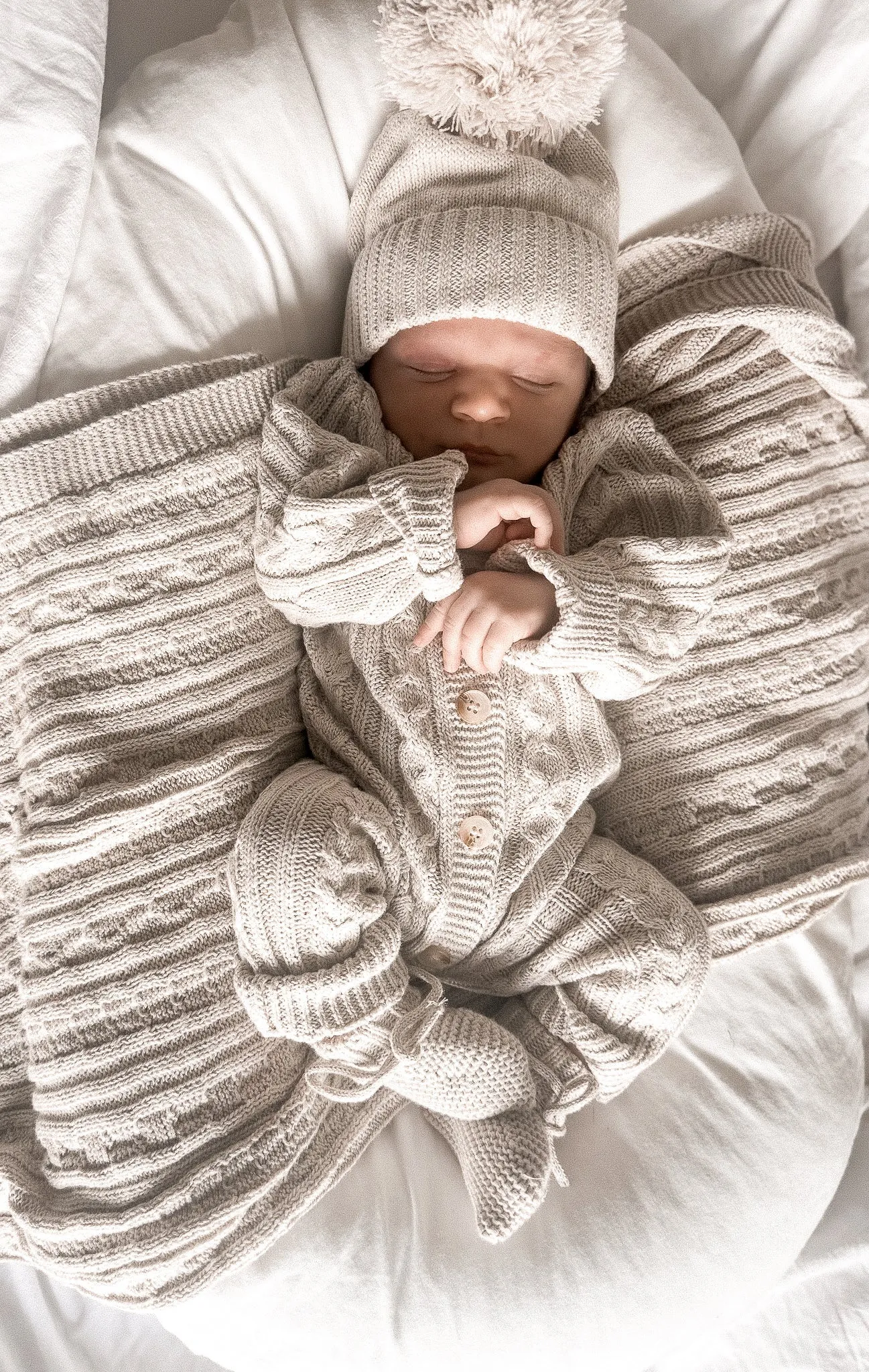Luna   Luca Organic Booties - Natural