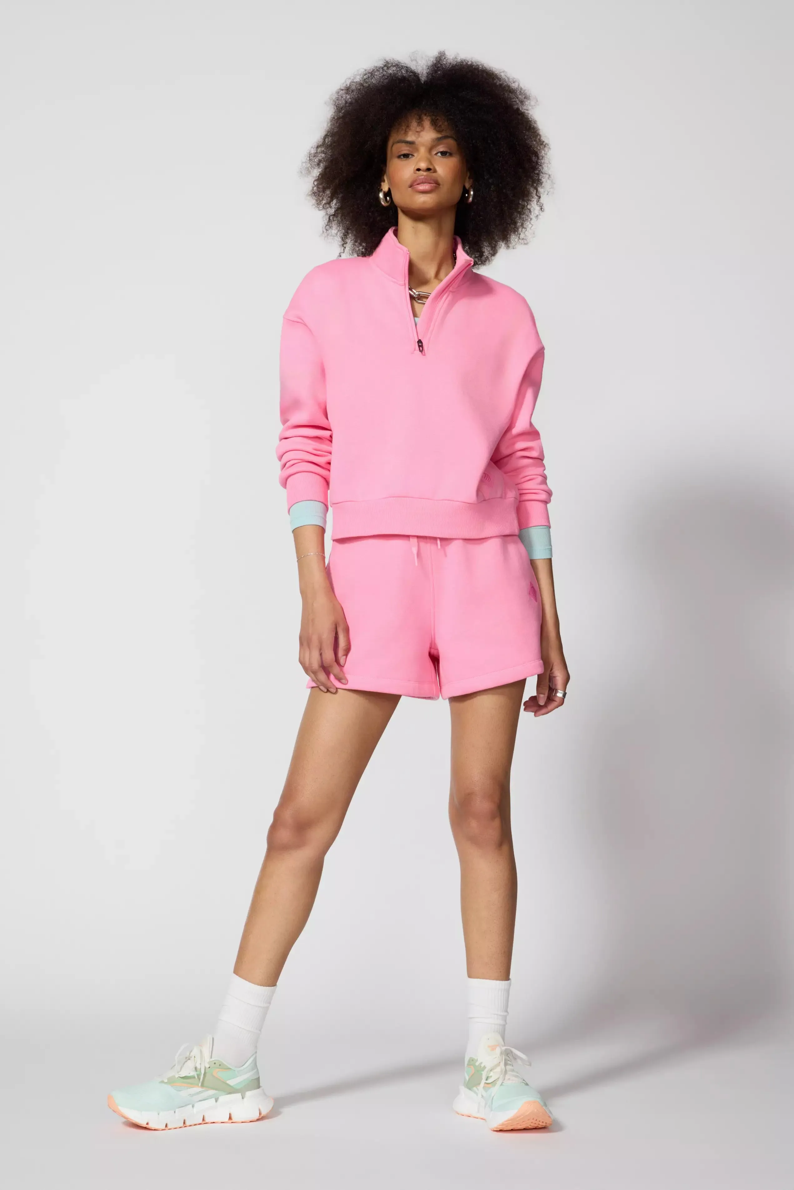 Luxefleece 1/4 Zip  - Sachet Pink