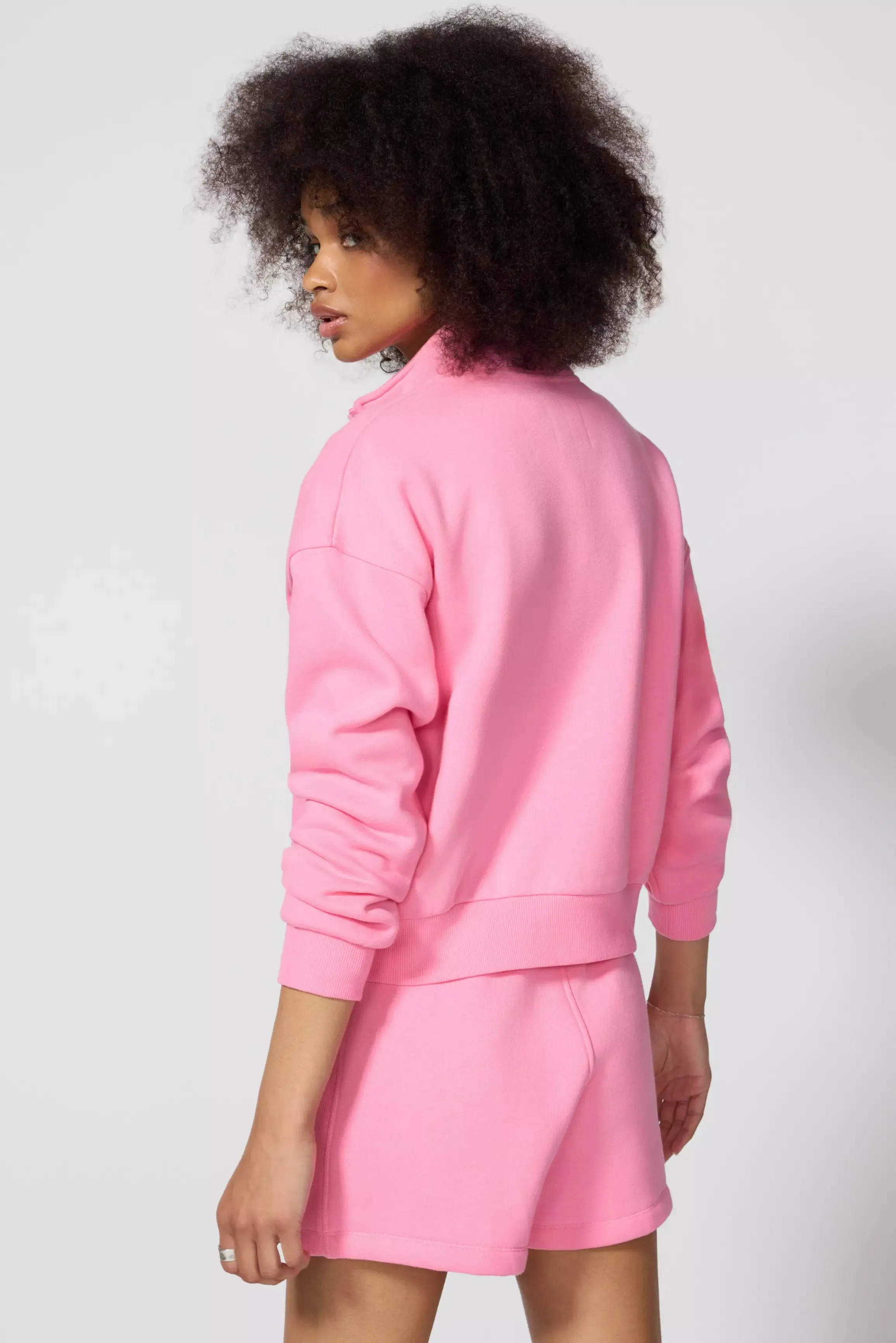 Luxefleece 1/4 Zip  - Sachet Pink