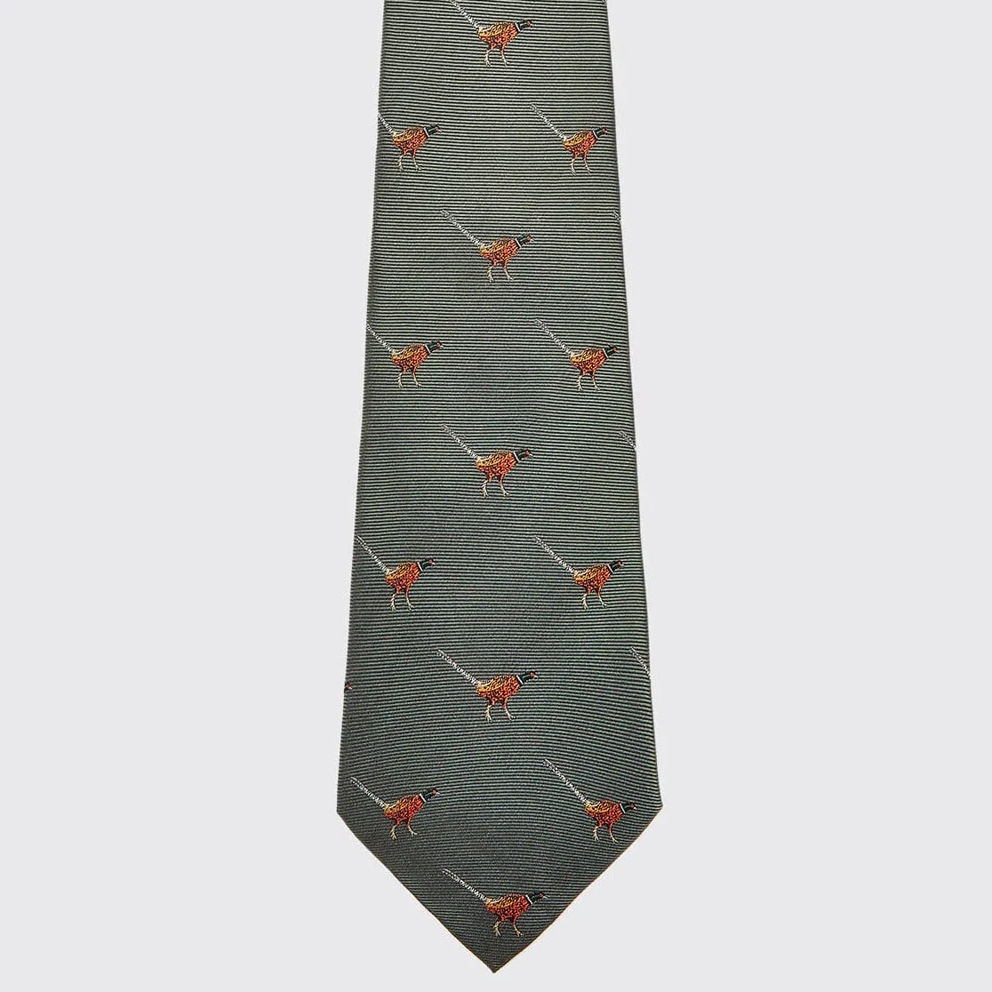 Madden Silk Woven Tie - Olive