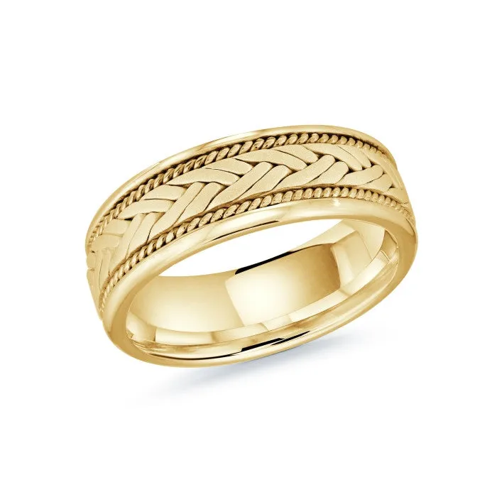 Mardini 14K Gold Woven Mens Band