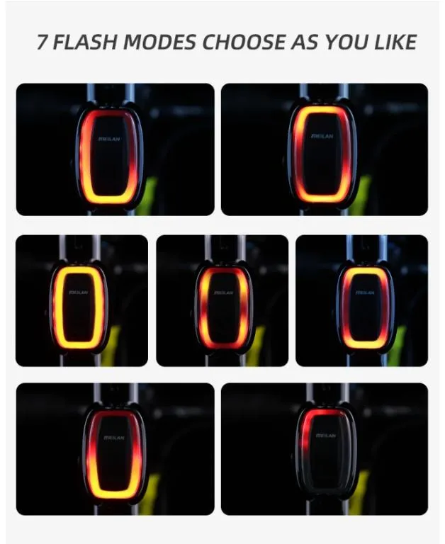 Meilan X6 Smart Bicycle Rear Tail Brake Light LED