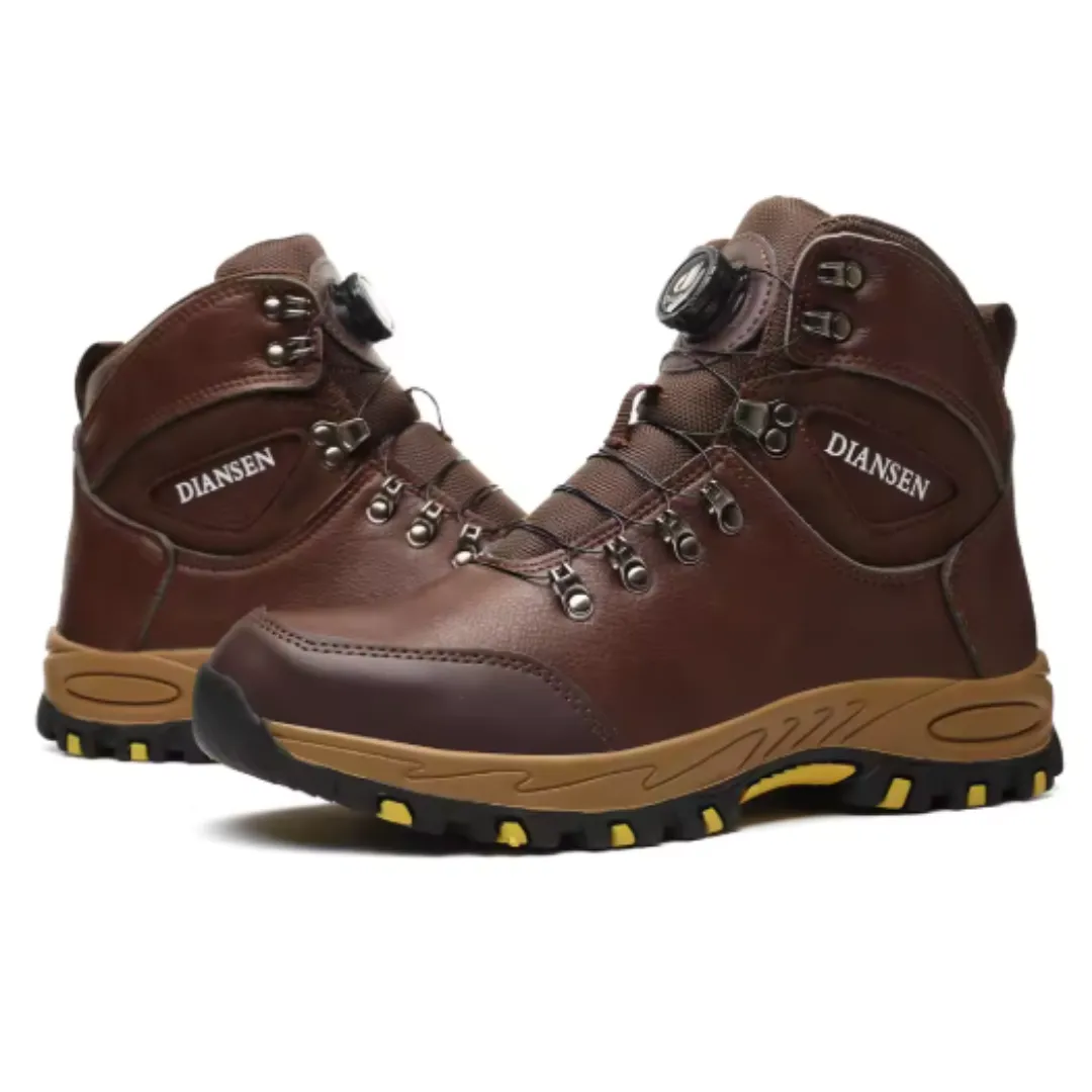 Men's Durable Non-Slip Protective Leather Safety Boots