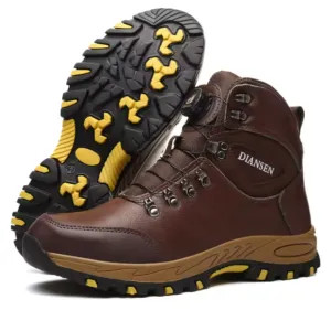 Men's Durable Non-Slip Protective Leather Safety Boots