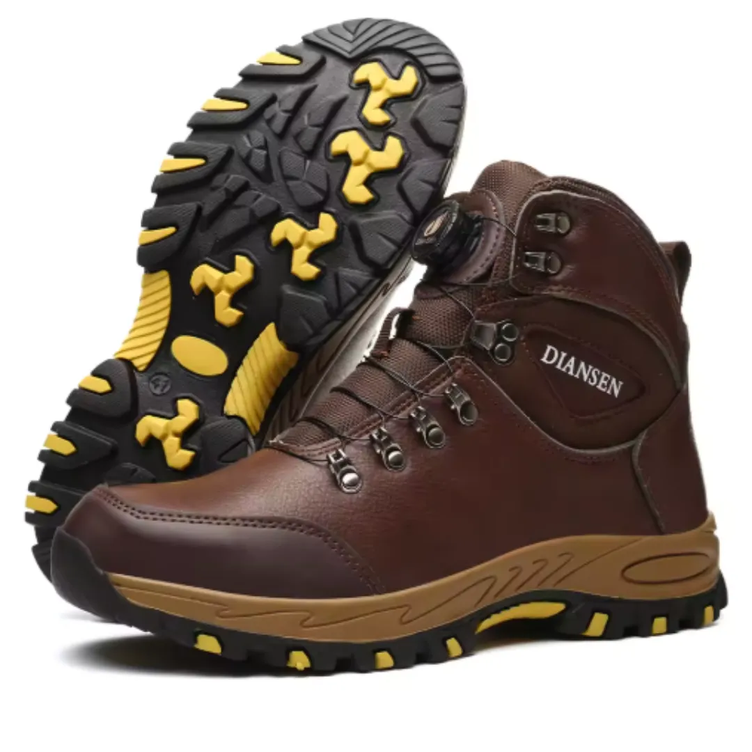 Men's Durable Non-Slip Protective Leather Safety Boots