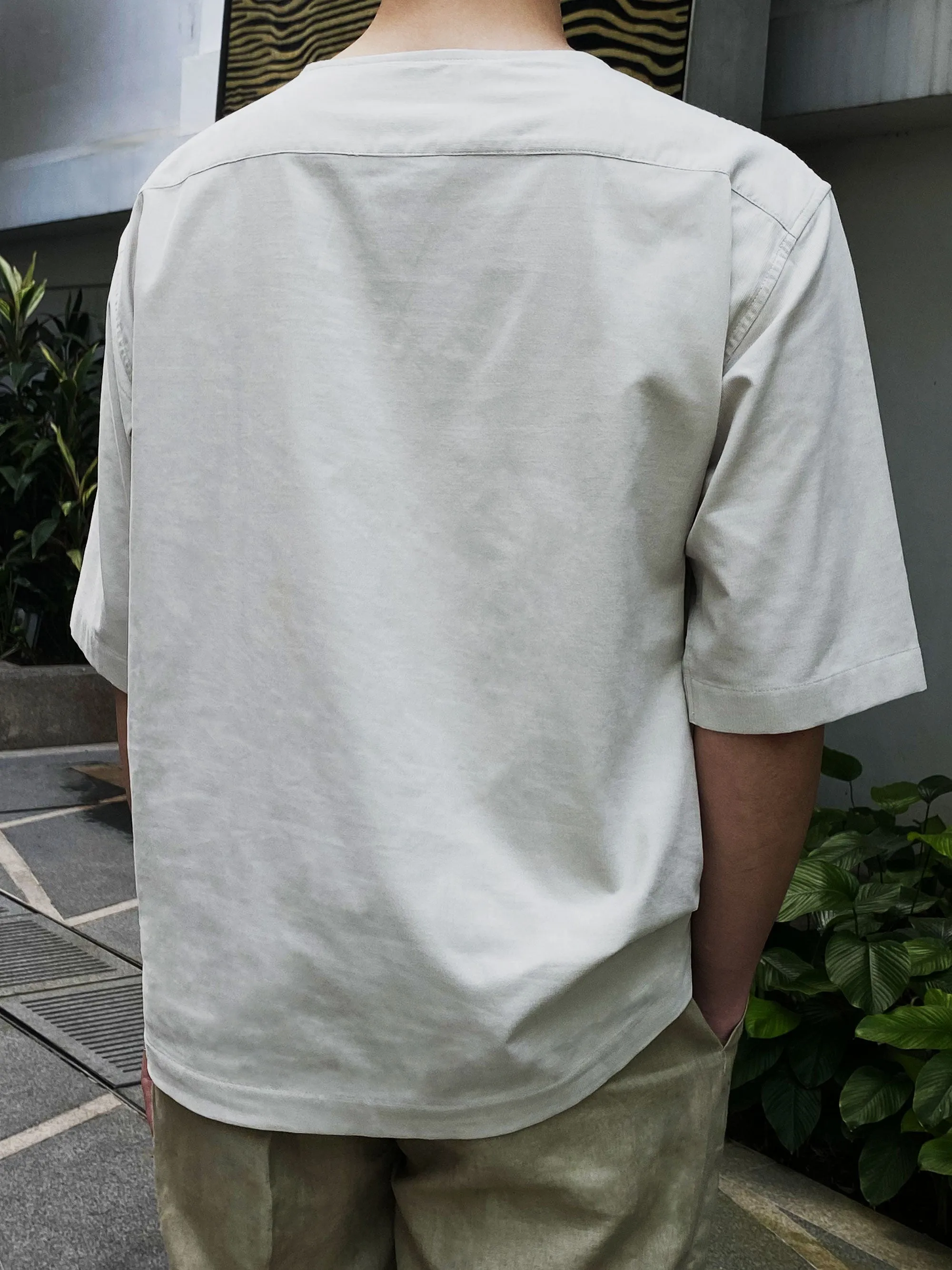 Mercer Beige Woven T-shirt