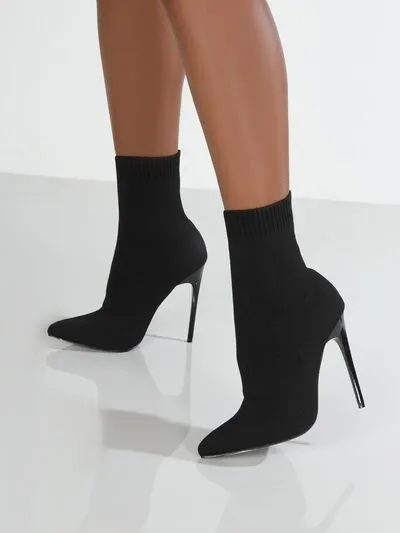 Mesh Stiletto Boots