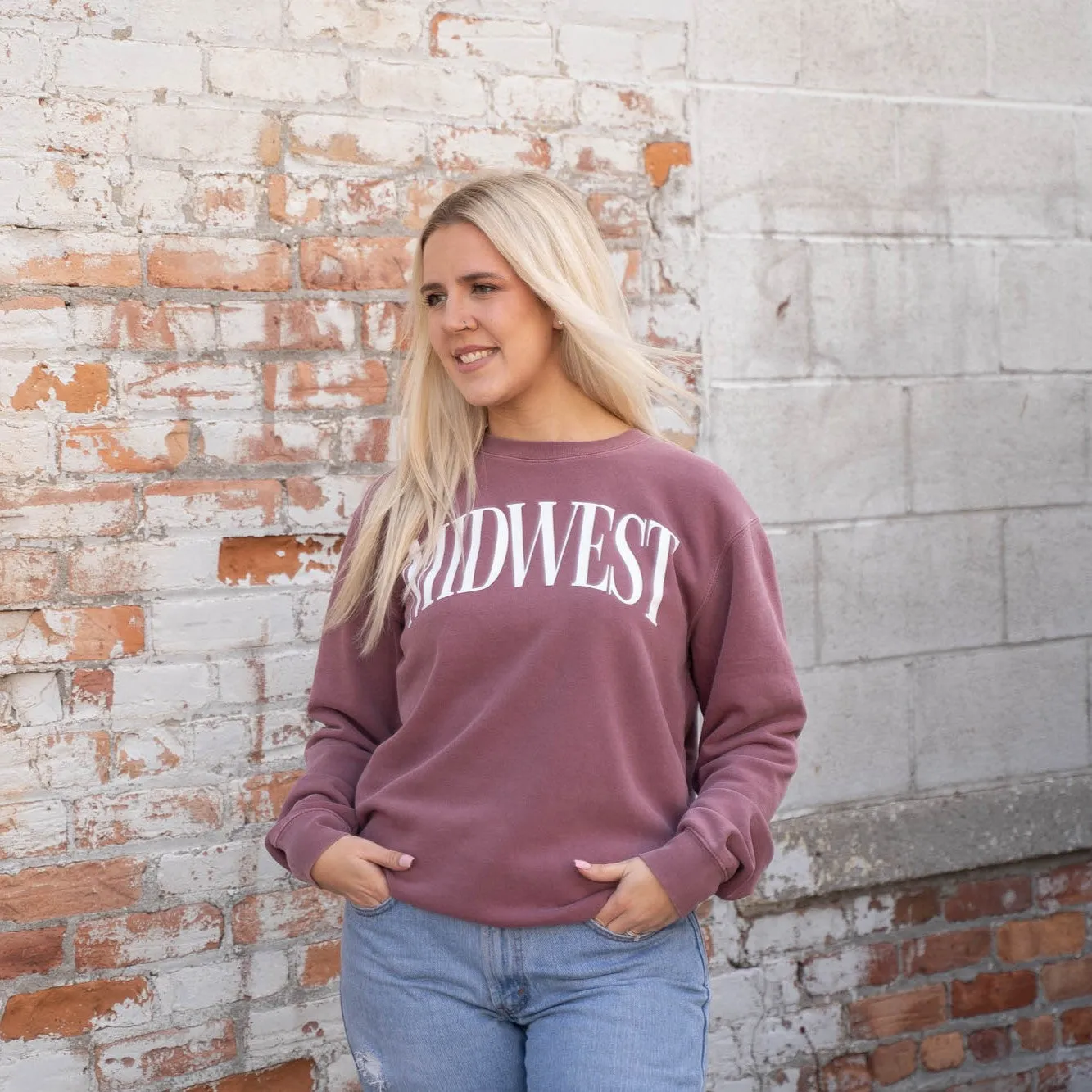 Midwest Arch Pigment Dyed Sweatshirt