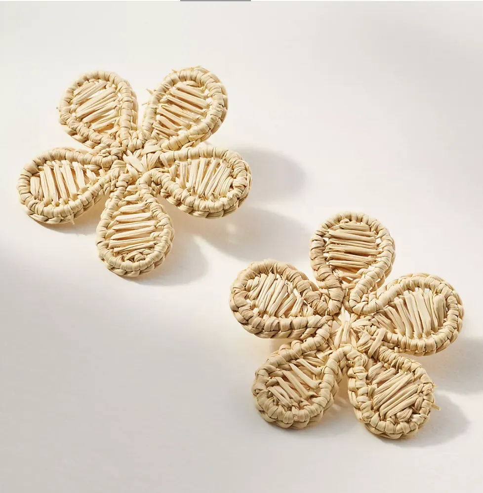 Natural Woven Rattan Flower