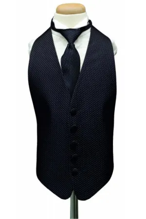 Navy Venetian Kids Tuxedo Vest
