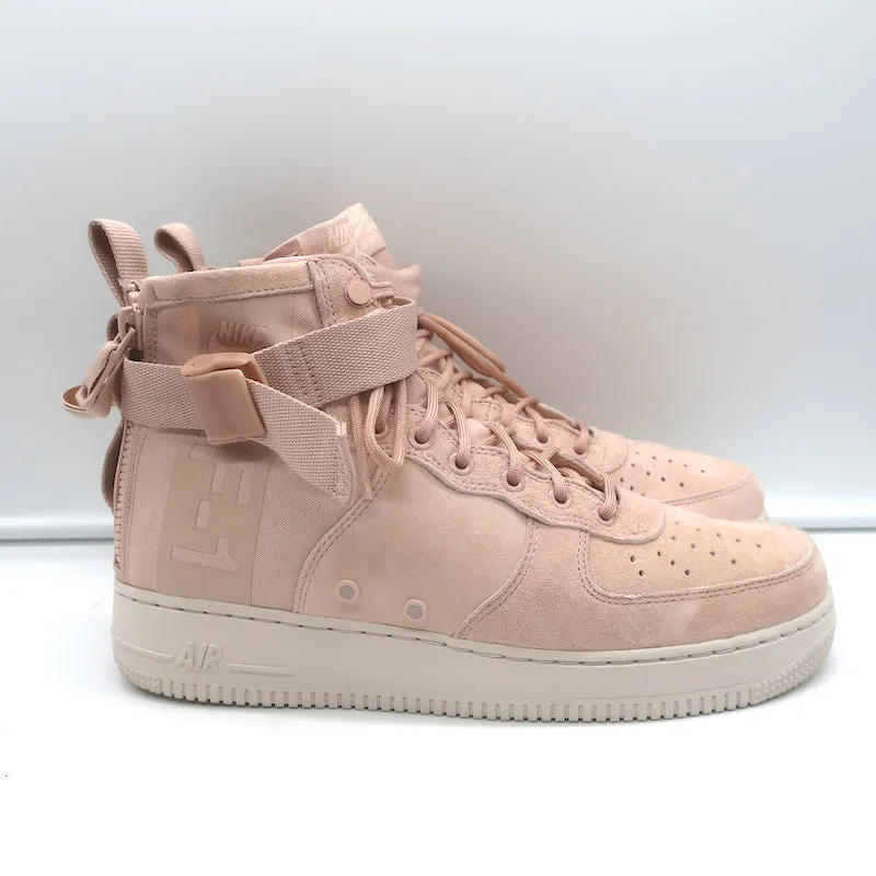 Nike Special Field Air Force 1 Mid Sneakers Blush Suede Size 11.5 NEW