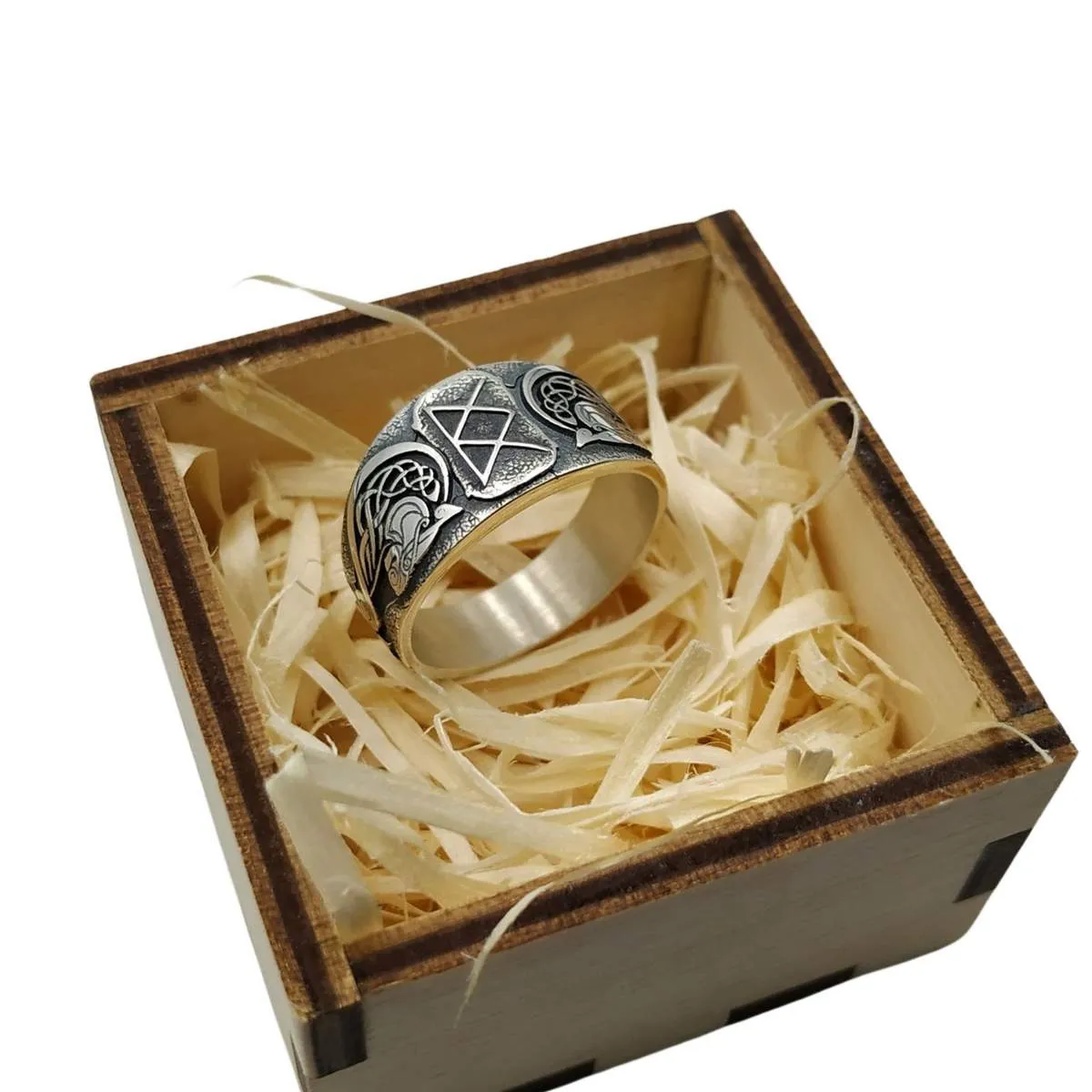 Norse Goddess Freya silver ring