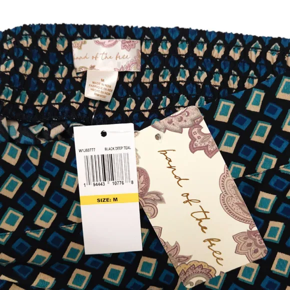 NWT B.O.G. Band of the Free Colette Mini Skirt Sz. M [8-10] Teal Diamond