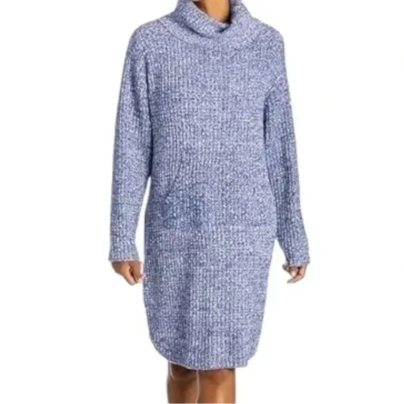 NWT Softies Blue MarshmallowSlouch Turtleneck LoungerDress Size S/M.