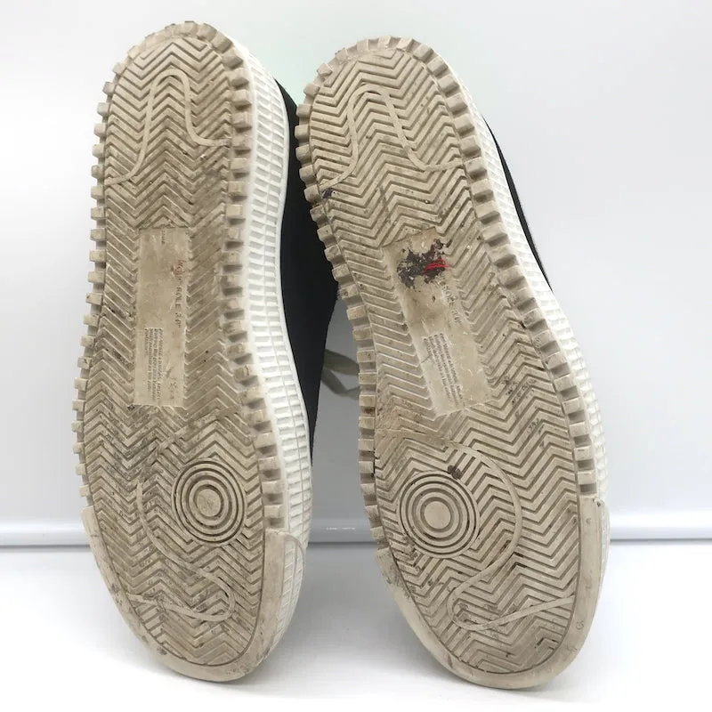 Off-White c/o Virgil Abloh Arrow Low Top Sneakers Black Suede Size 37