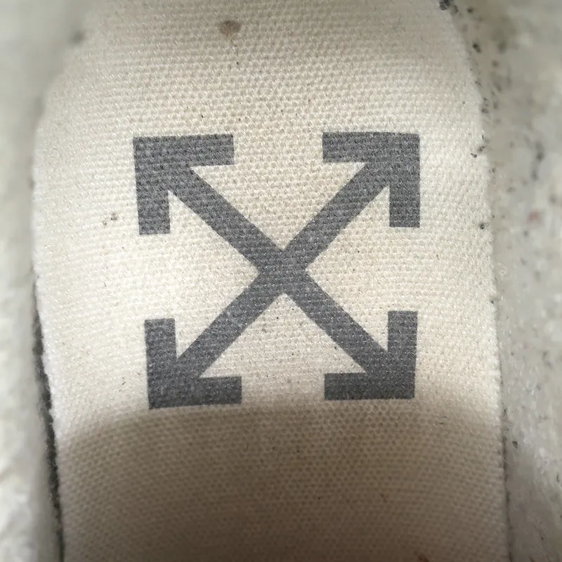 Off-White c/o Virgil Abloh Arrow Low Top Sneakers Black Suede Size 37