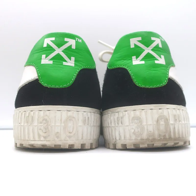 Off-White c/o Virgil Abloh Arrow Low Top Sneakers Black Suede Size 37