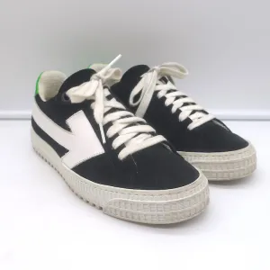 Off-White c/o Virgil Abloh Arrow Low Top Sneakers Black Suede Size 37